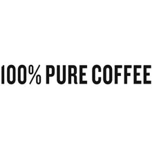 Ground coffee text: 100% PURE COFFEE on CafŽ Bustelo packaging