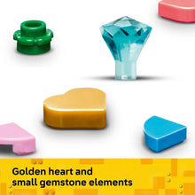 LEGO decorative Easter egg building toy, colorful heart and gemstone-like plastic pieces