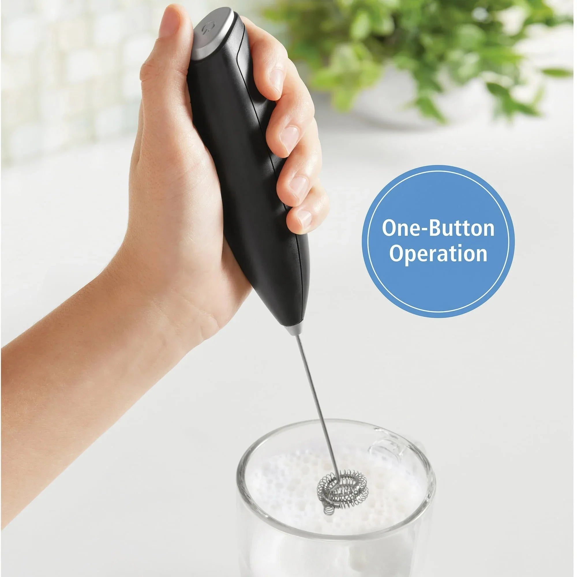 Mainstays Milk Frother, Battery-Powered Handheld Milk Frother Wand - USA MEGA SHOP