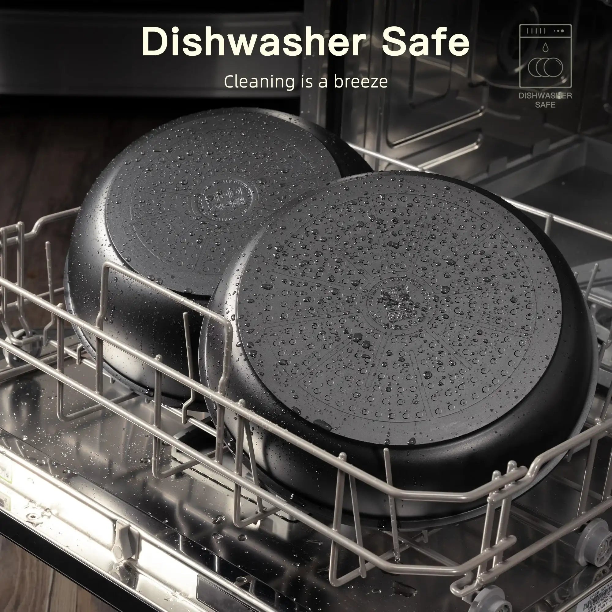 Astercook 20-Piece Pots and Pans Set, Nonstick Cookware Set with Detachable Handles, Oven & Dishwasher Safe, Induction Compatible, Stackable RV Kitchen Cooking Set