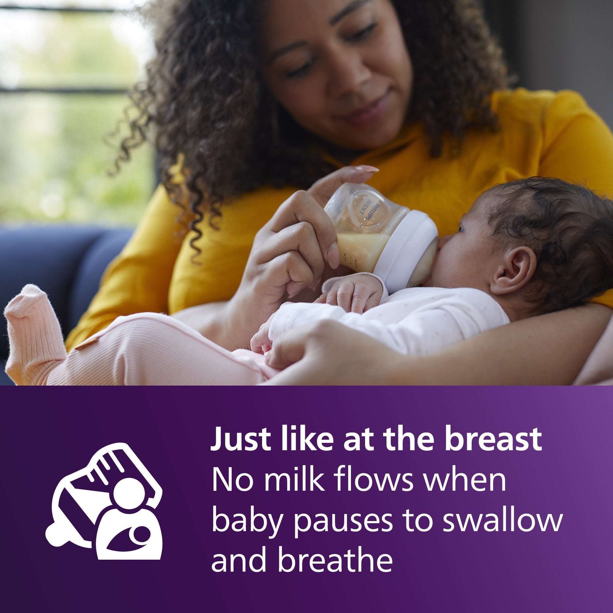 Philips Avent Natural Response Nipples, Extra Slow Flow (Flow 1), 2-Pack, SCY961/02