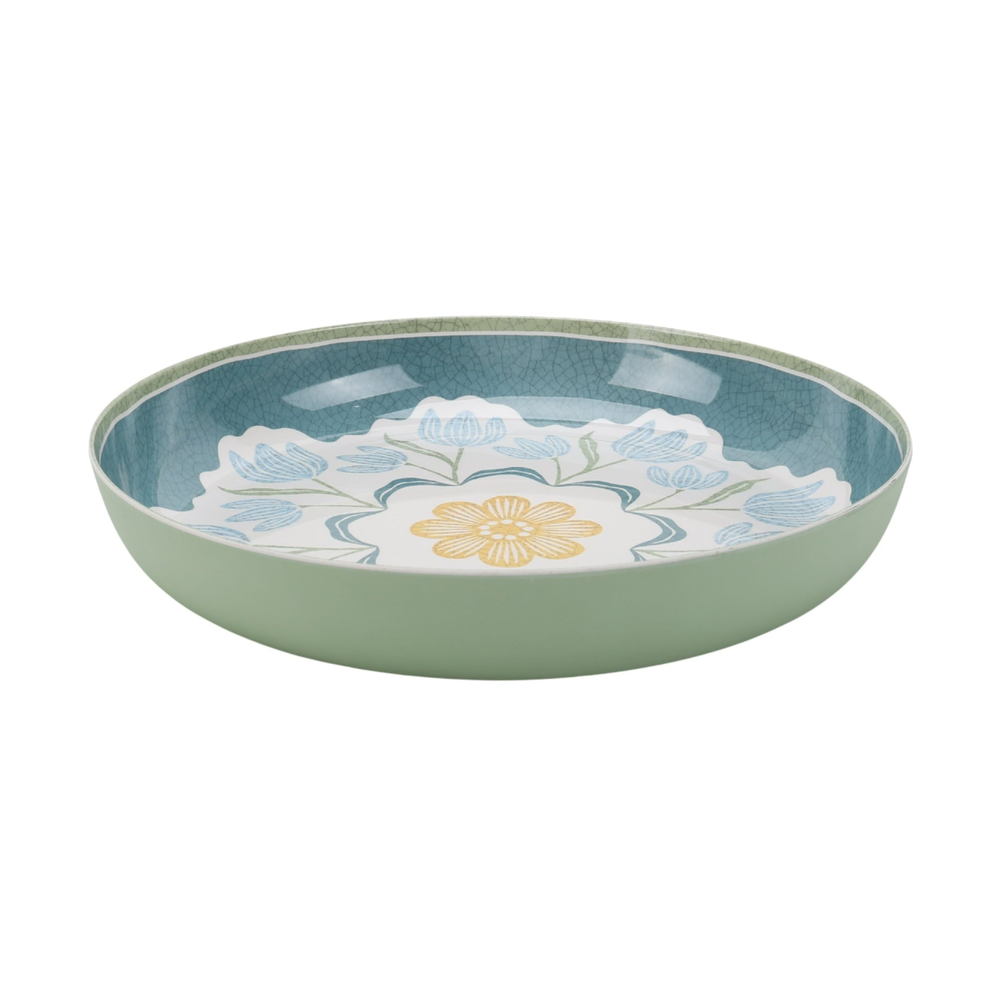 Better Homes and Gardens Floral Bamboo Melamine Chip and Dip Tray