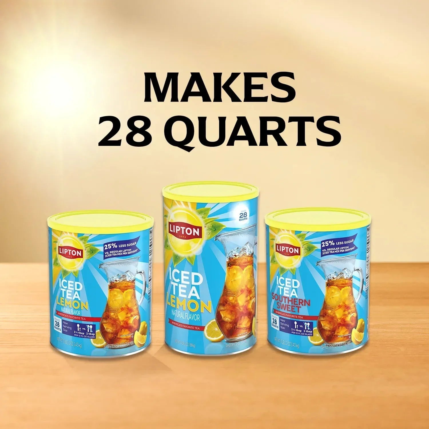 Lipton Lemon Iced Tea Mix, 28 Quarts