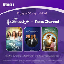TV streaming trial promotion with Hallmark+ and Roku Channel