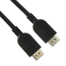 HDMI cable with gold-plated HDMI connectors and black cable