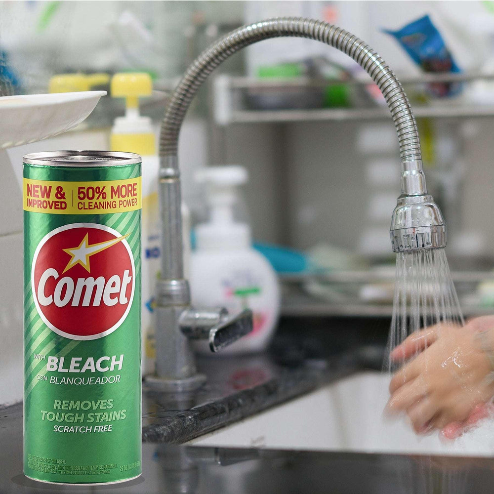 Comet Multipurpose Cleaning Powder with Bleach, 21 oz - USA MEGA SHOP