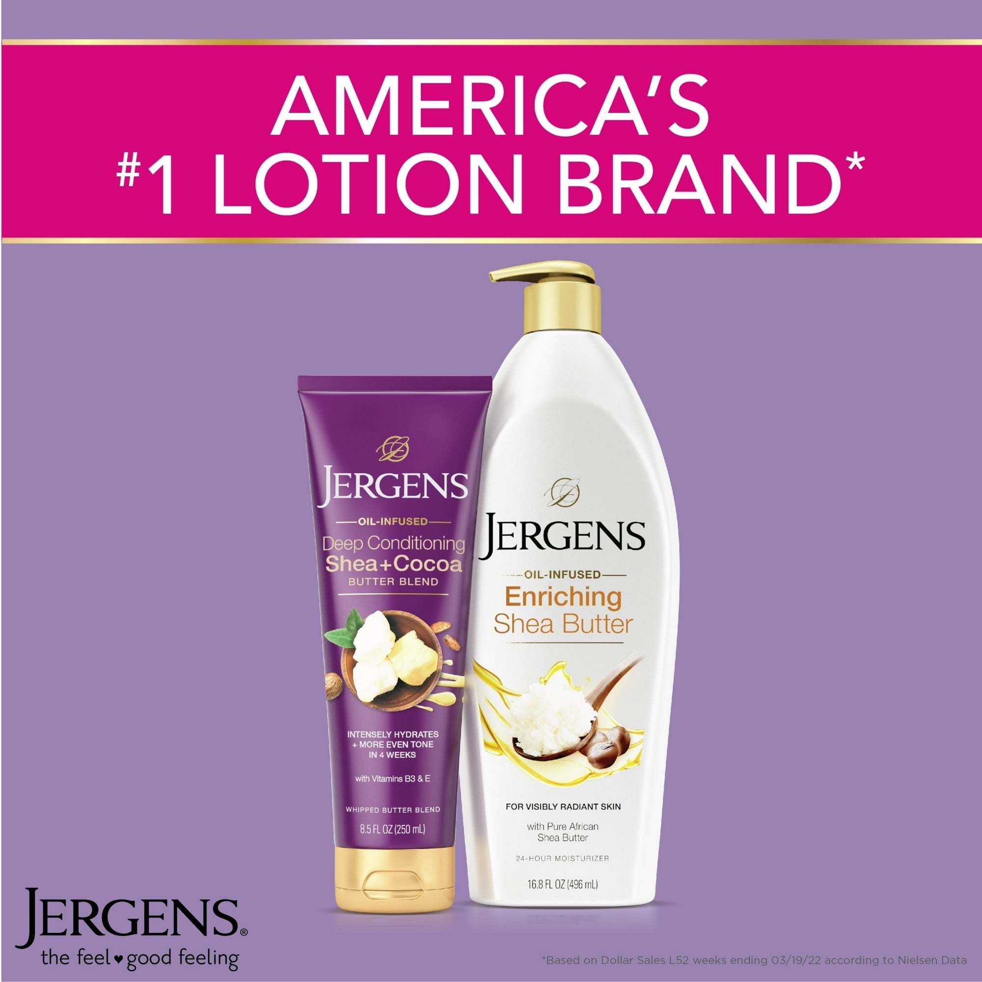 (5 pack) Jergens Deep Conditioning Lotion Shea + Cocoa Whipped Body Butter, Vitamin E, Dry Skin, 8.5 oz