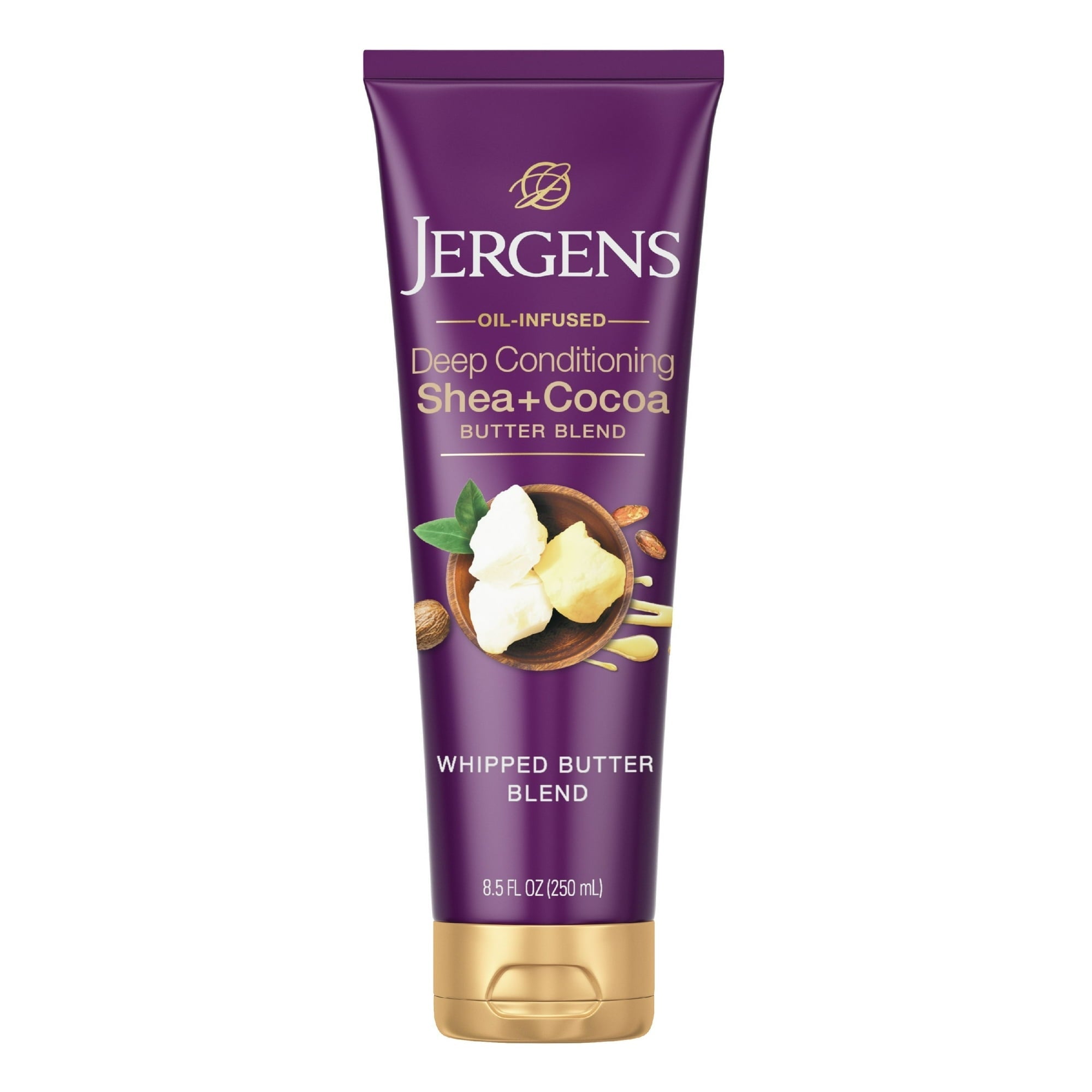 (5 pack) Jergens Deep Conditioning Lotion Shea + Cocoa Whipped Body Butter, Vitamin E, Dry Skin, 8.5 oz