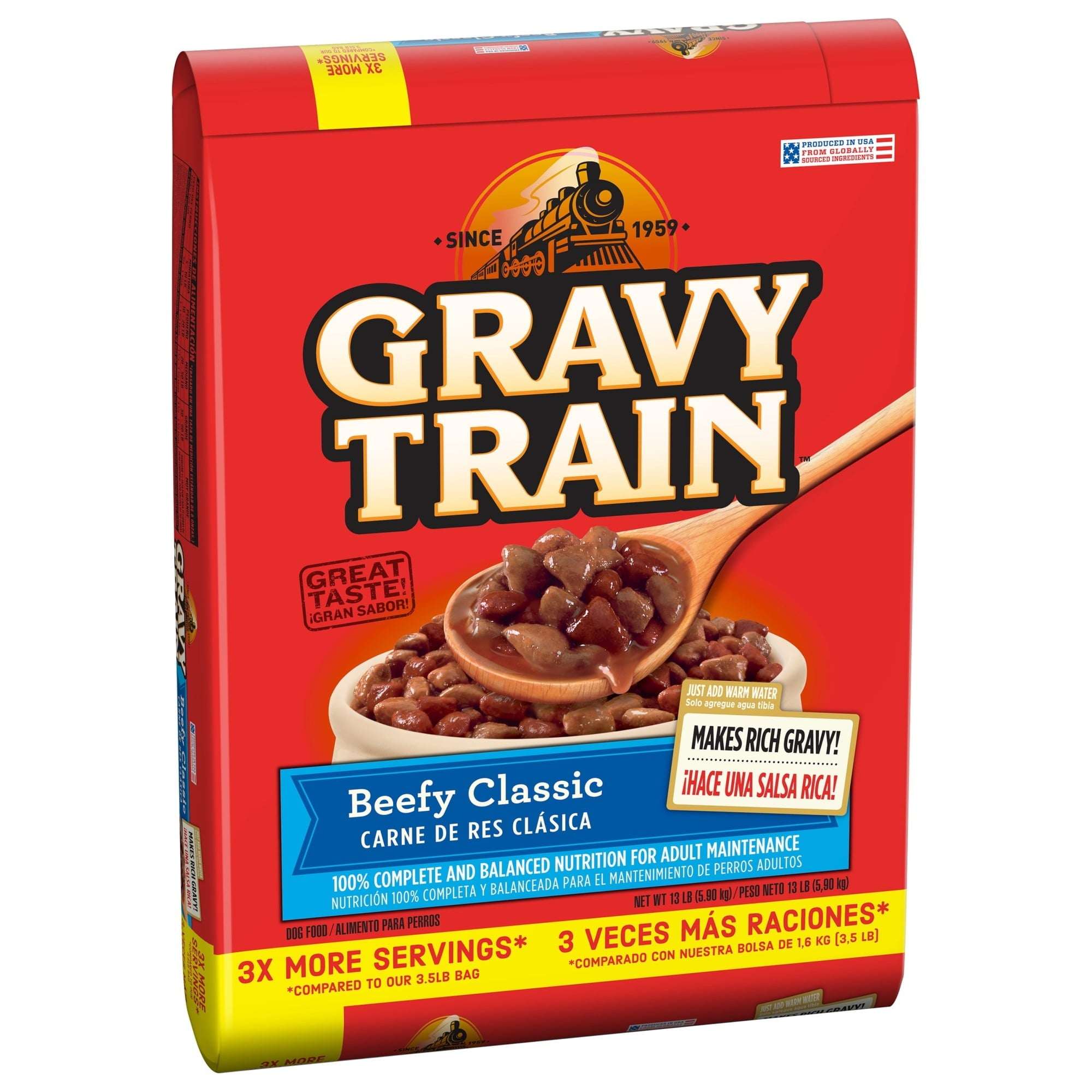 Gravy Train Beefy Classic Dry Dog Food, 13 lb. Bag