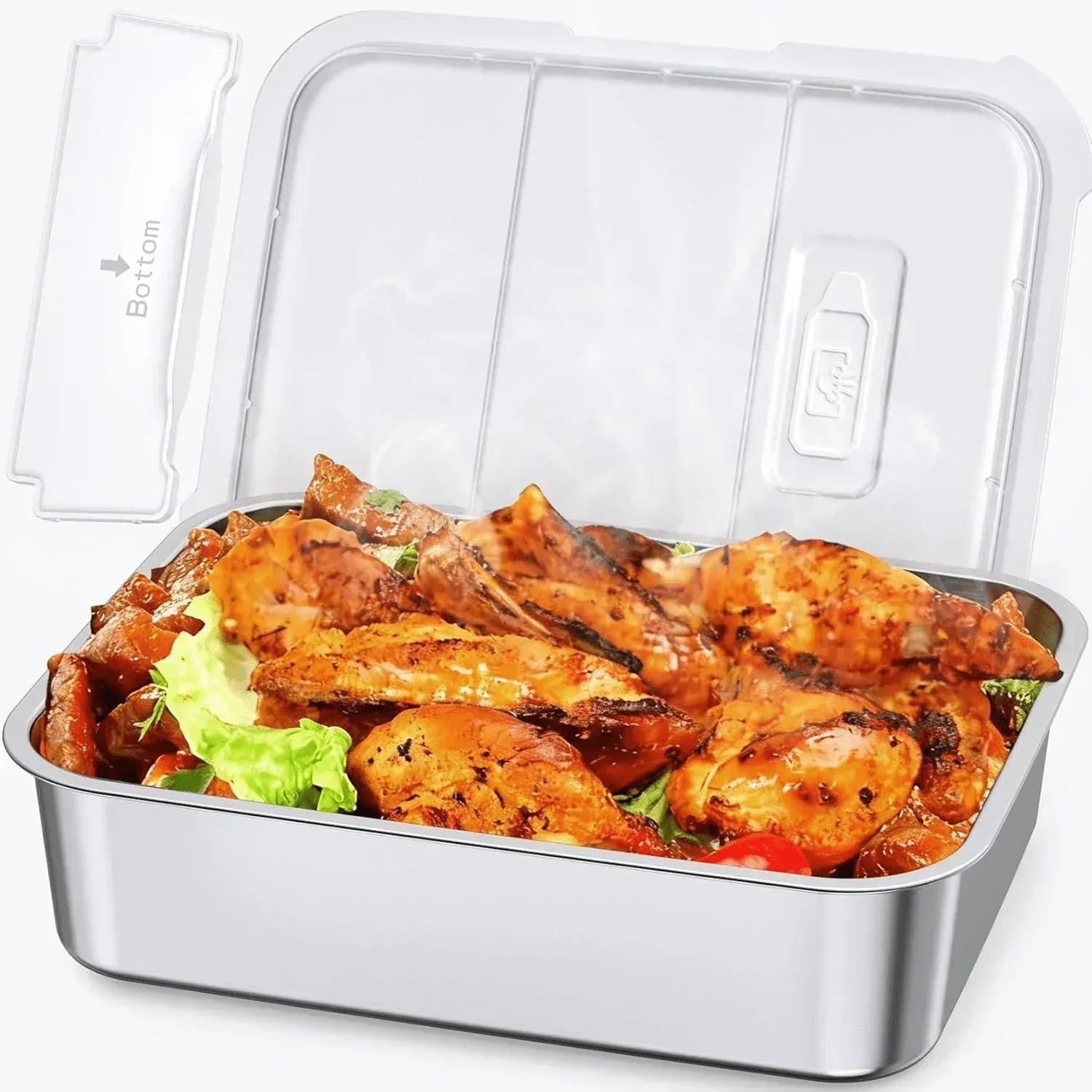 Cordless Electric Lunch Box, Heated Lunch Box Battery Powered with Automatic Scheduled Heating, 5.5 Cups Capacity, with Removable Tray Divider, Dishwasher Safe, for Hot Meals Anywhere