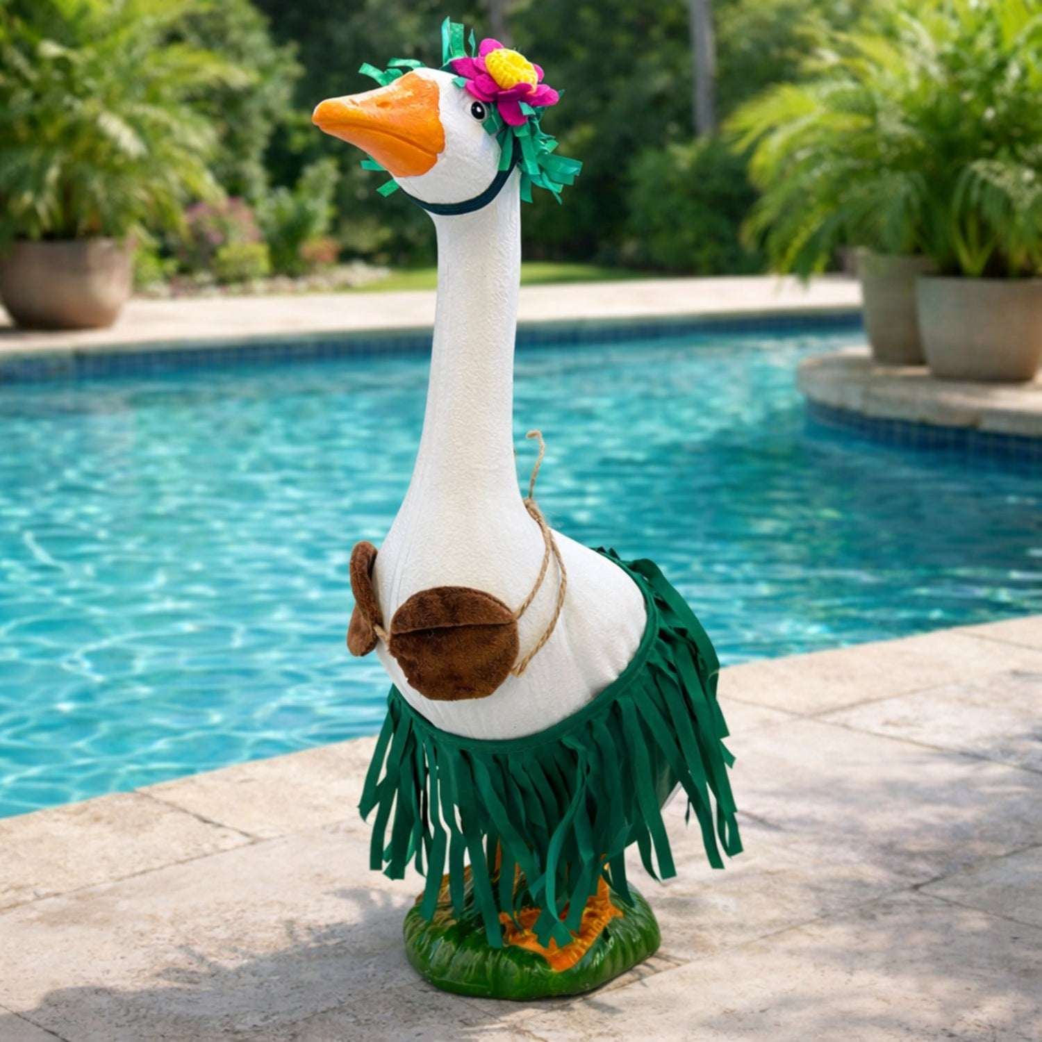 Mainstays 19.6" Garden Decor Goose Garden Statues, Weatherproof
