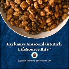 Bowl filled with small brown kibble pieces