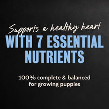 Cesar puppy wet dog food nutrient panel graphic for growing puppies