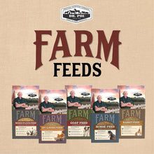 Dr. Pol Farm Feeds branding with mini feed boxes for multiple animal types