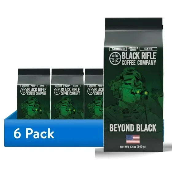 Black Rifle Coffee Company Beyond Black, Dark Roast, Ground Coffee, 12 oz