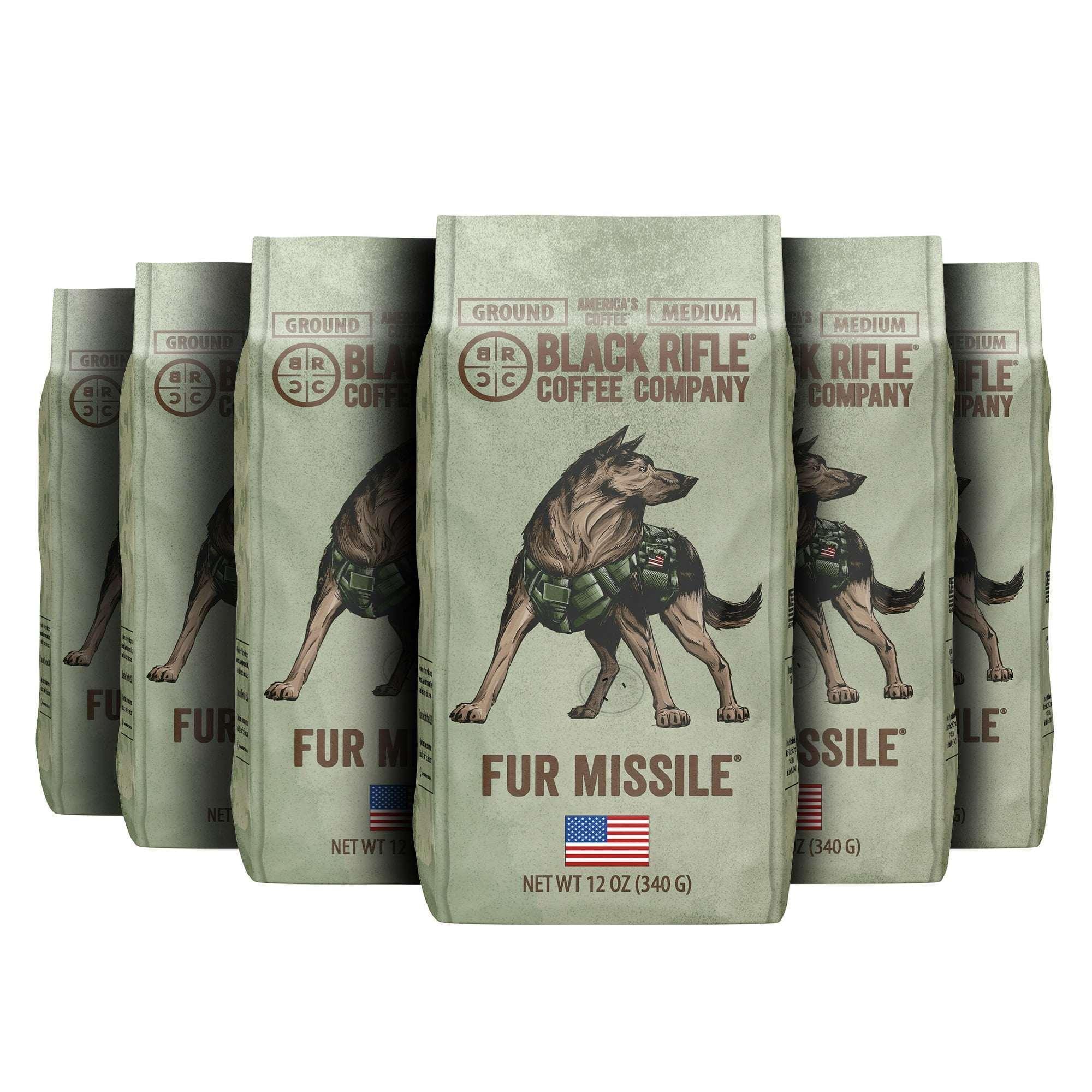 (6 pack) Black Rifle Coffee Hazelnut, Medium Roast, Ground Coffee, 11oz