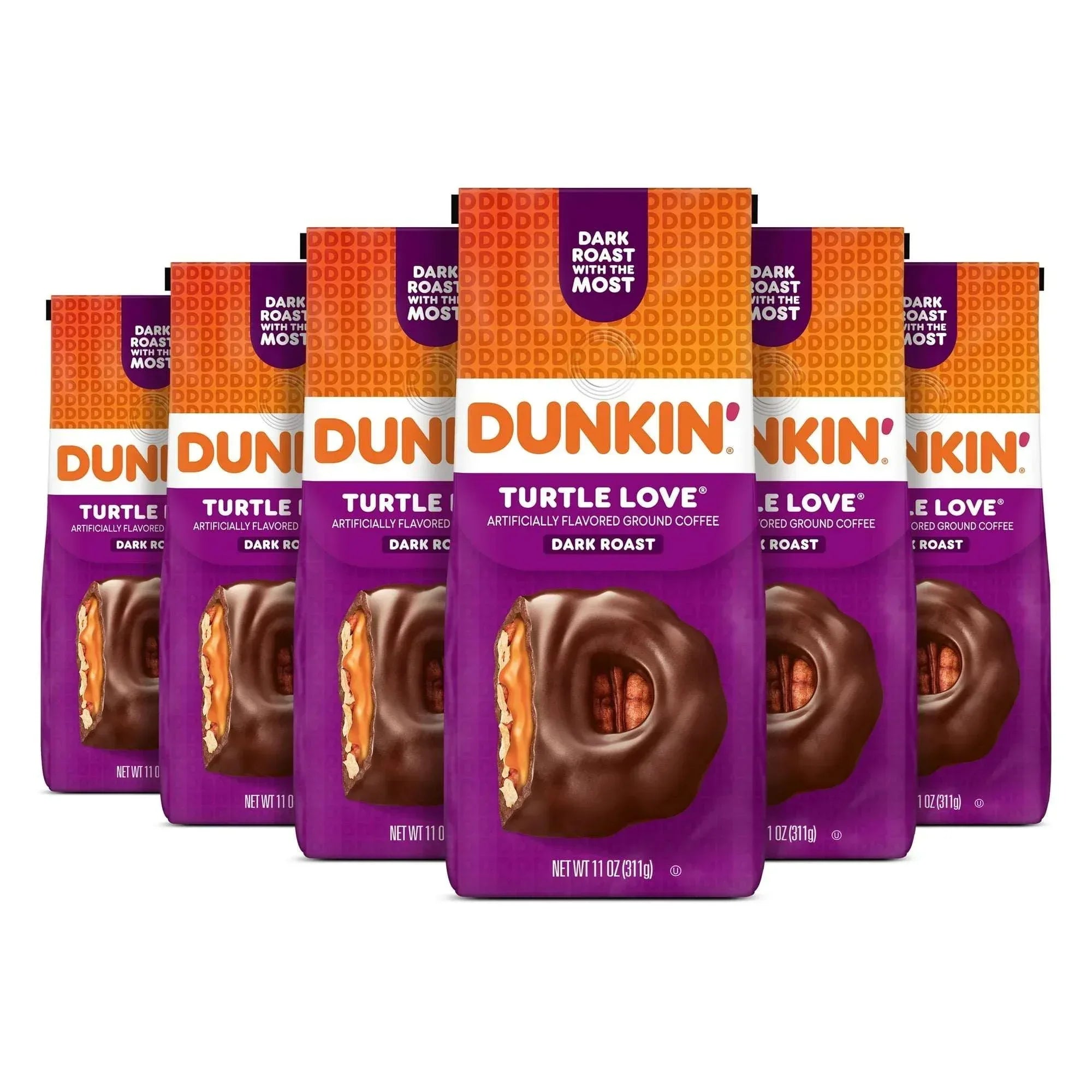 (6 pack) Dunkin’ Original Blend Medium Roast Ground Coffee, 12 oz Bag