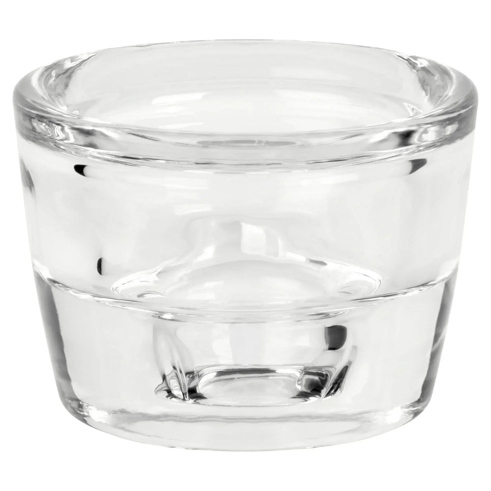 (6 pack) Mainstays Clear Glass Candleholder for Tealight and Taper Candles, 2 Inches - USA MEGA SHOP