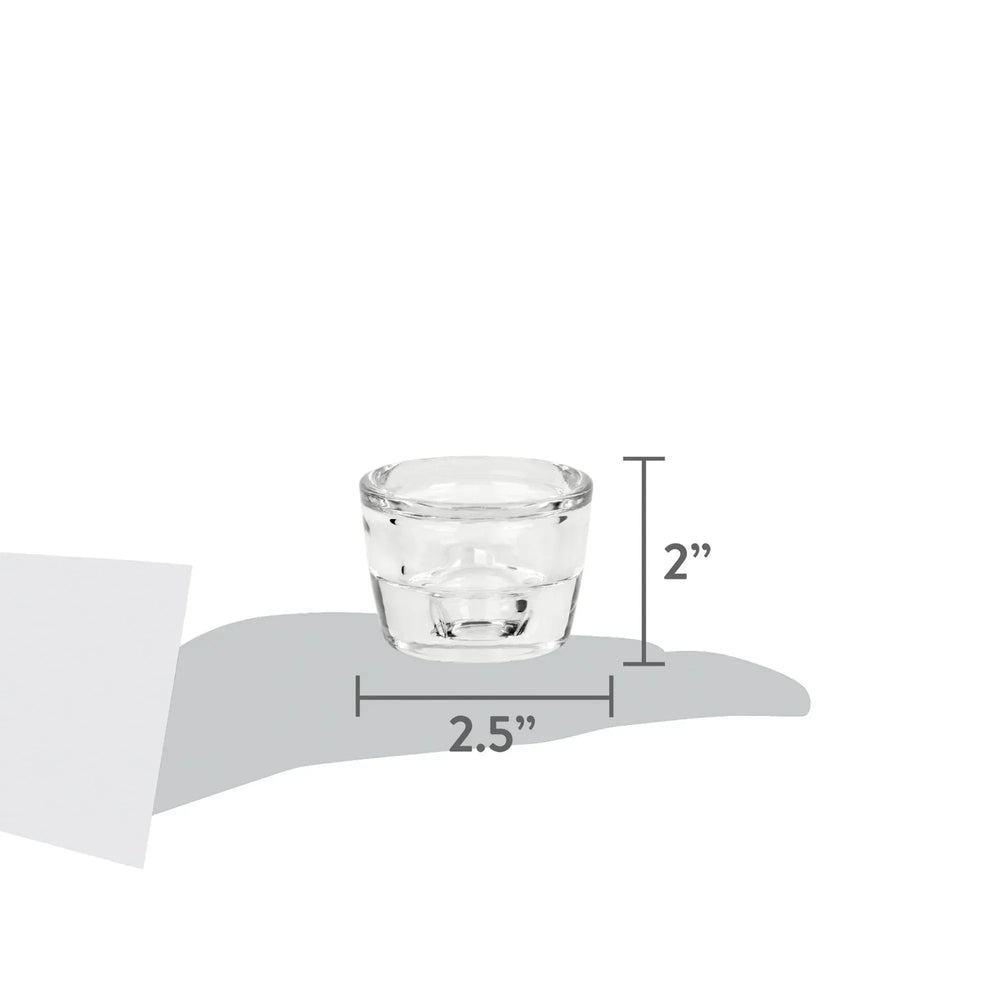 (6 pack) Mainstays Clear Glass Candleholder for Tealight and Taper Candles, 2 Inches - USA MEGA SHOP