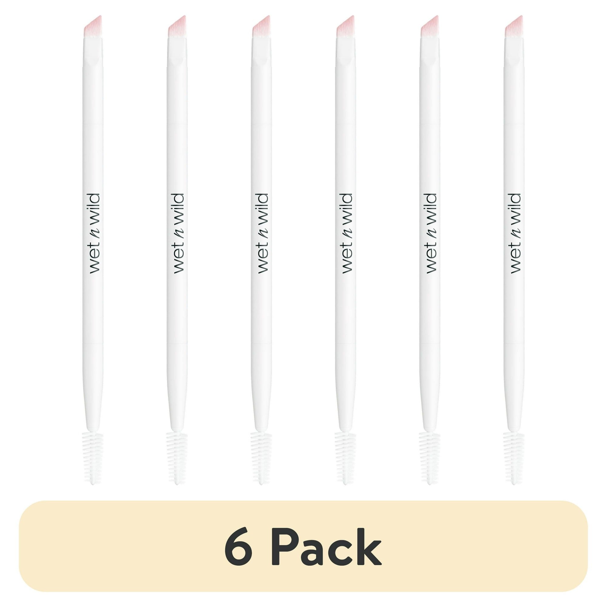 (6 pack) wet n wild Essential Brush - Brow & Liner Duo Brush