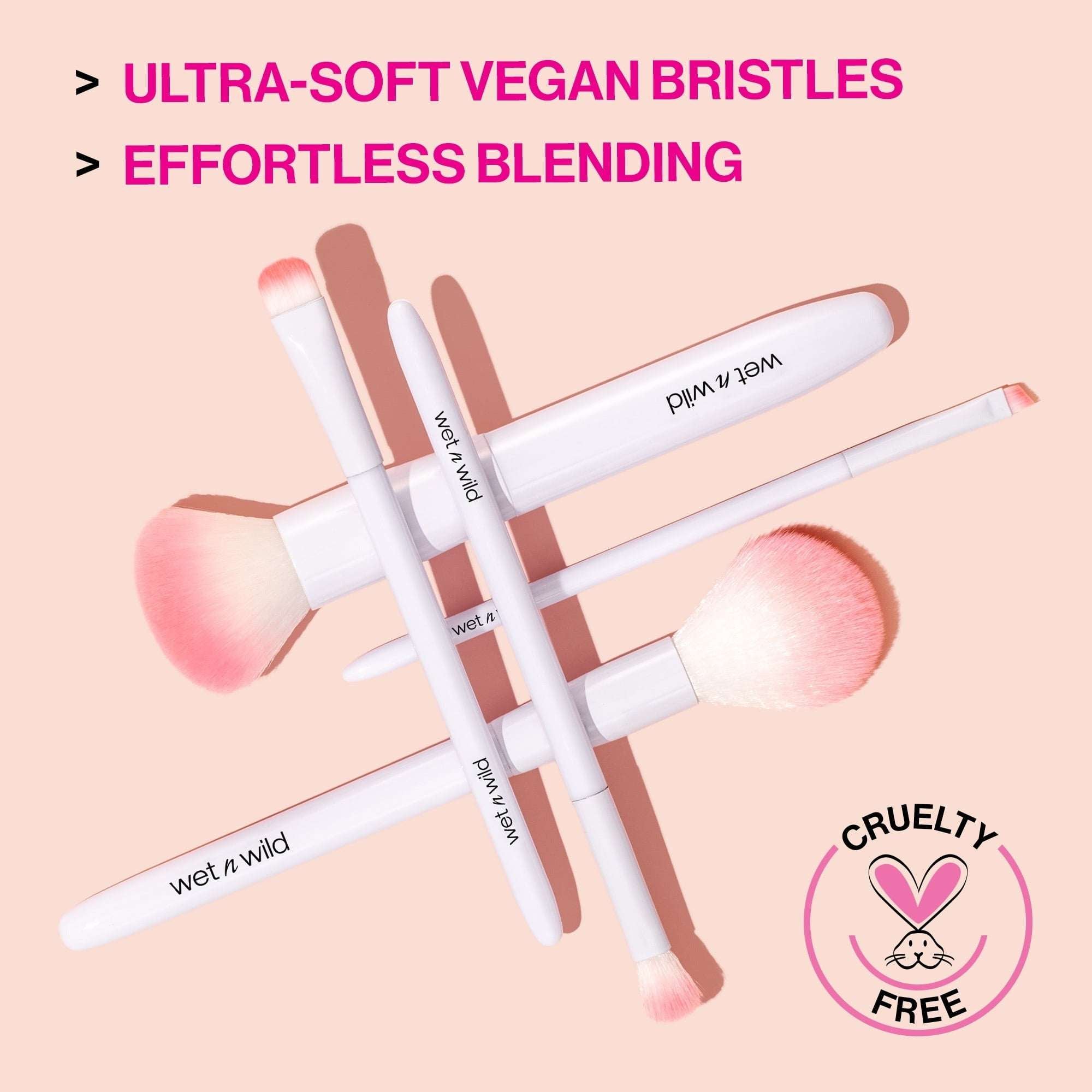 (6 pack) wet n wild Essential Brush - Brow & Liner Duo Brush