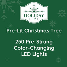 Holiday Time pre-lit Christmas tree panel: 250 pre-strung color-changing LED lights