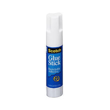 Scotch repositionable glue stick, light blue barrel with white cap