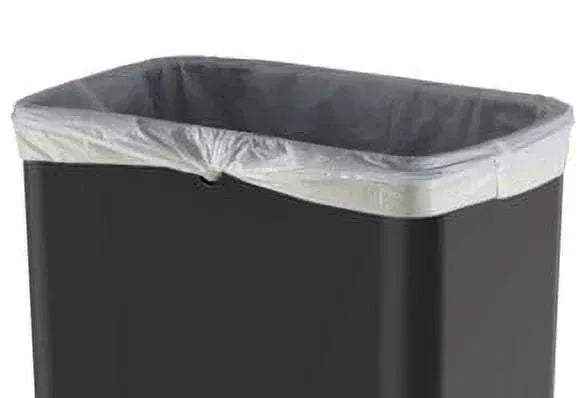 Mainstays Kitchen Automatic Trash Can, 13.2 Gallon Plastic Motion Sensor Garbage Bin, Black