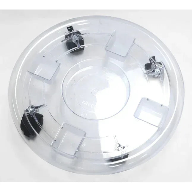 Style Selections 16-in L x 16-in D x 3.34-in H Clear Plant Caddy