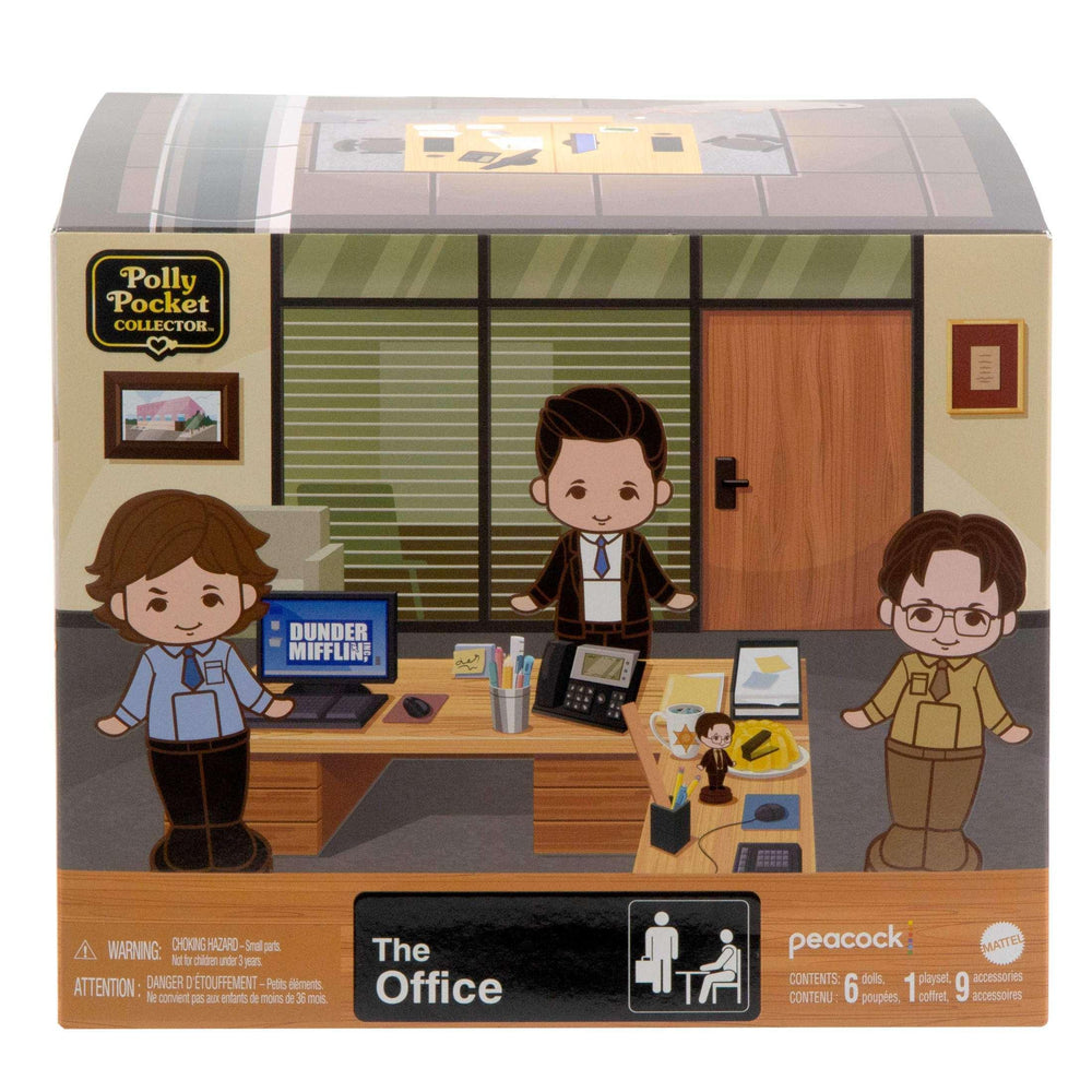 Polly Pocket x The Office Best Boss Mug Compact, Dunder Mifflin Character Set Collectible Toy - USA MEGA SHOP