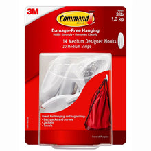 3M Command medium designer hooks package, 14 ct