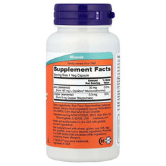 NOW Foods, L-OptiZincÂ®, 100 Veg Capsules - USA MEGA SHOP