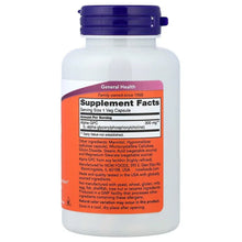 NOW Alpha GPC 300 mg bottle back with Supplement Facts panel