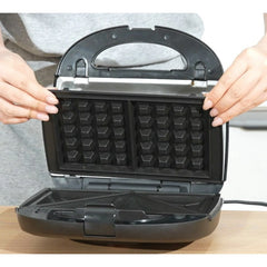 Mainstays 2 Slice Removable Plates Waffle and Sandwich Maker, Ceramic Nonstick, 750 Watts - USA MEGA SHOP