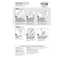 Command clear clip instruction sheet for applying and removing