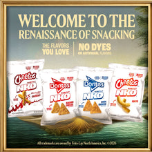 Cheetos Simply NKD Flamin’ Hot snack bag shown among a selection of NKD snacks