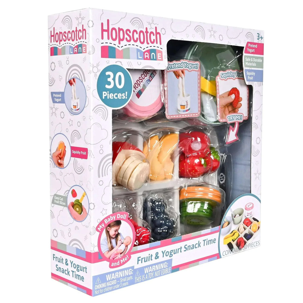 Hopscotch Lane Yogurt Treat 30 Piece Set - Baby Doll Breakfast & Doll Accessories Kids Ages 3+ - USA MEGA SHOP