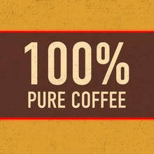 100% pure coffee badge graphic