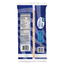 Back of vanilla sandwich creme cookies package with nutrition and barcode panels