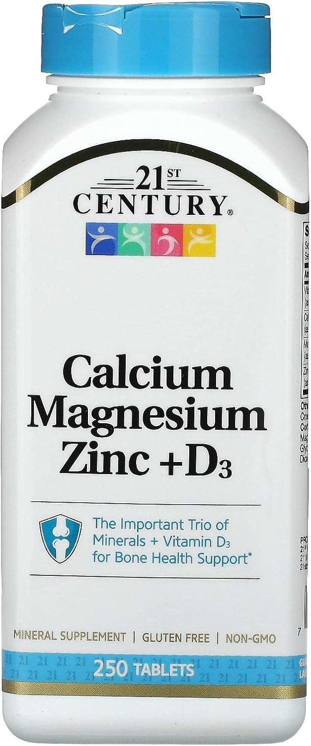 21st Century, Calcium Magnesium Zinc + D3
