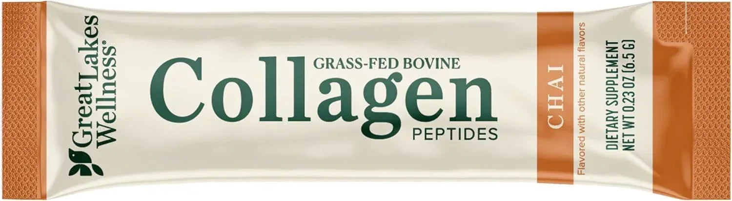 Great Lakes Wellness Sustainable Marine Collagen Peptides Powder for Skin, Hair, Nails, Joints & Digestion - Unflavored - Quick Dissolve Hydrolyzed, Wild Caught, MSC Certified, Non-GMO, Kosher - 16 oz