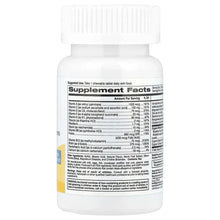 Men’s multivitamin bottle Supplement Facts panel with ingredients list.