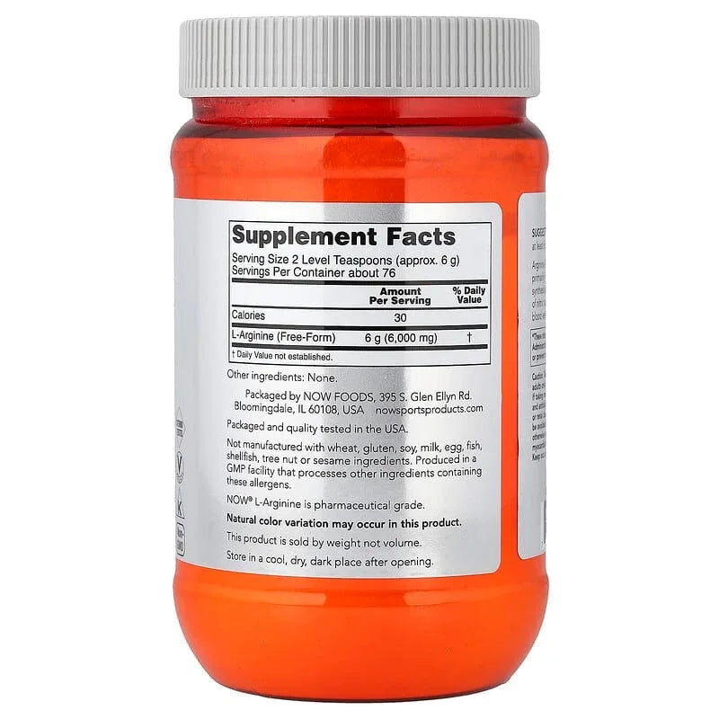 NOW Foods, Sports, L-Arginine Powder