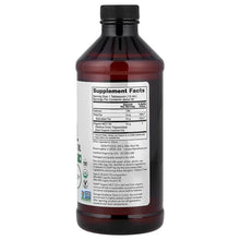 Back label of 16 fl oz organic MCT oil bottle with Supplement Facts panel
