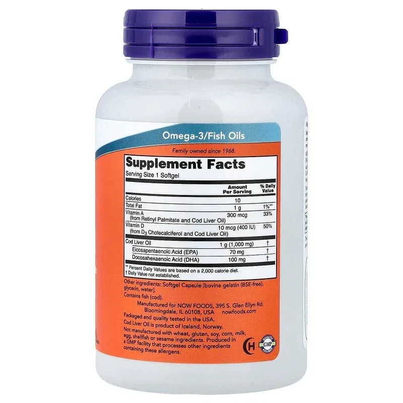 NOW Foods, Cod Liver Oil
