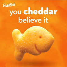 Cheddar fish-shaped snack cracker with You Cheddar Believe It branding