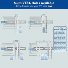 Fixed TV wall mount plate with multiple VESA mounting hole patterns