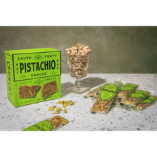Pistachio nut bar box with wrapped pistachio bars