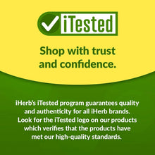 iHerb iTested logo and text: shop with trust and confidence