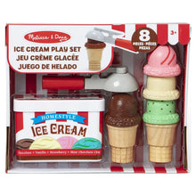 Melissa & Doug ice cream play set in retail box with cone pieces and scoop